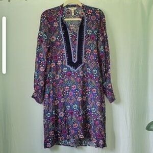 Matilda Jane Floral Long Sleeve Dress - Multicolor